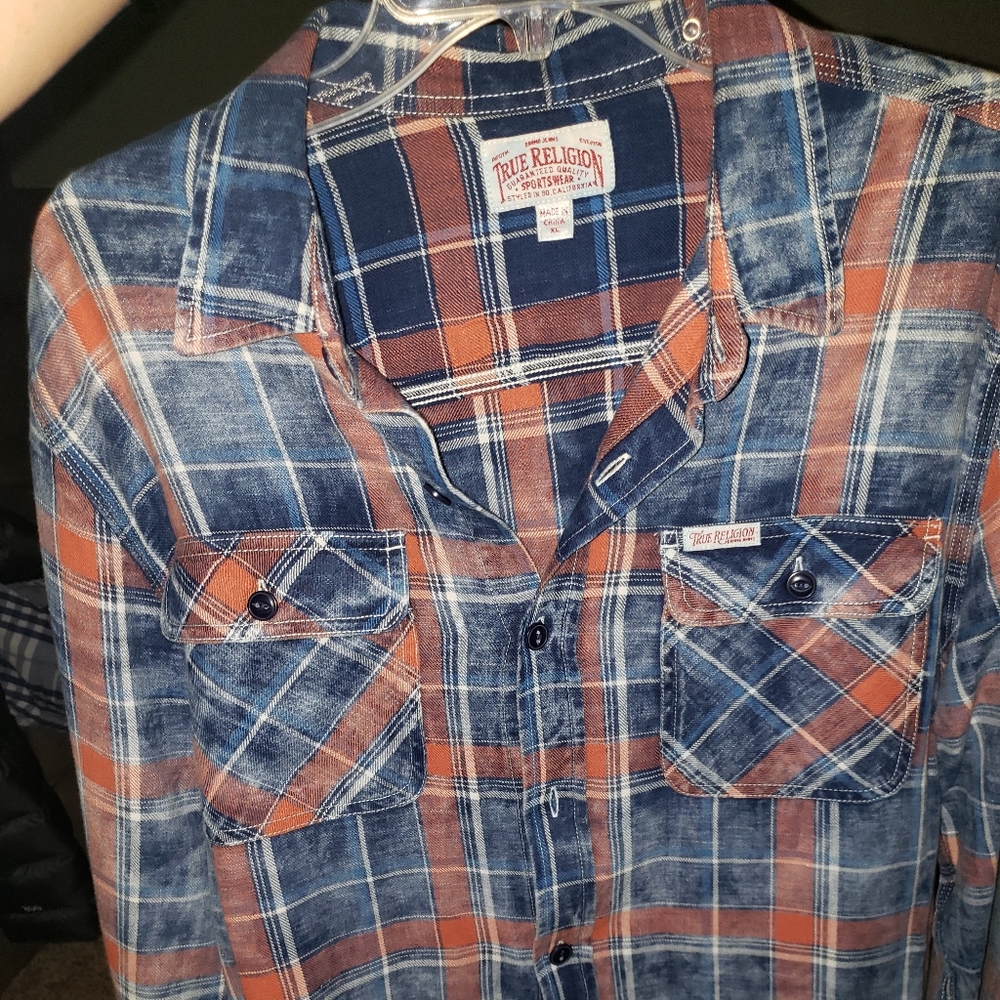 Men's true religion flannel